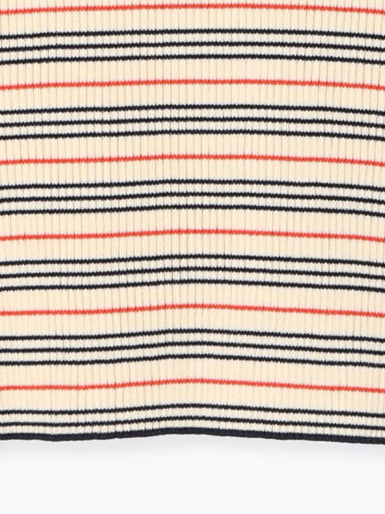 パネルパターンアソートリブポロニット(ブラック/レッド/ベージュ)|Te chichi(テチチ)通販