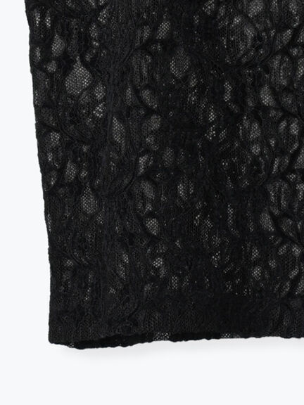 起毛レース前後2WAYキャミブラウス(ブラック/ブラウン)|Te chichi(テチチ)通販