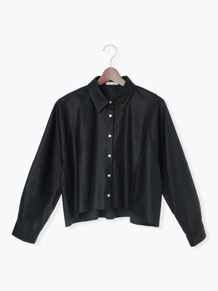 ファブリックアソートクロップトシャツ《2025Autumn catalog vol.2 item》(オフホワイト/ブラック/ブラウン)|Te chichi(テチチ)通販