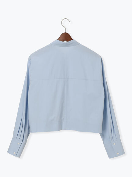 フリルクロップトシャツ(オフホワイト/サックスブルー)|Te chichi(テチチ)通販