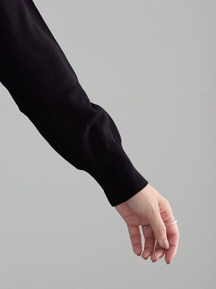 フロントレースクルーネックカーディガン(グレー/ブラック/ベージュ)|Te chichi(テチチ)通販