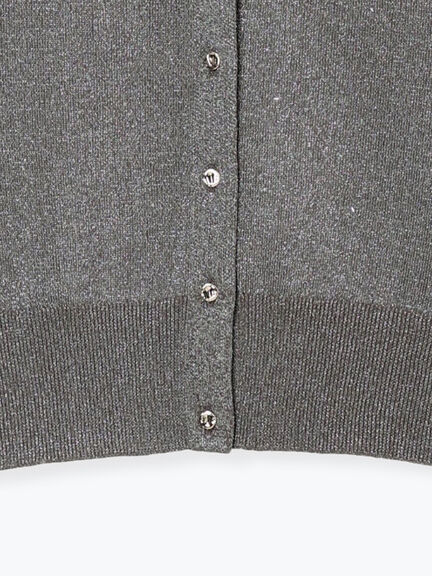 ポケットデザインクルーネックカーディガン(チャコールグレー/ブラック/ピンク/ブルー)|Te chichi(テチチ)通販