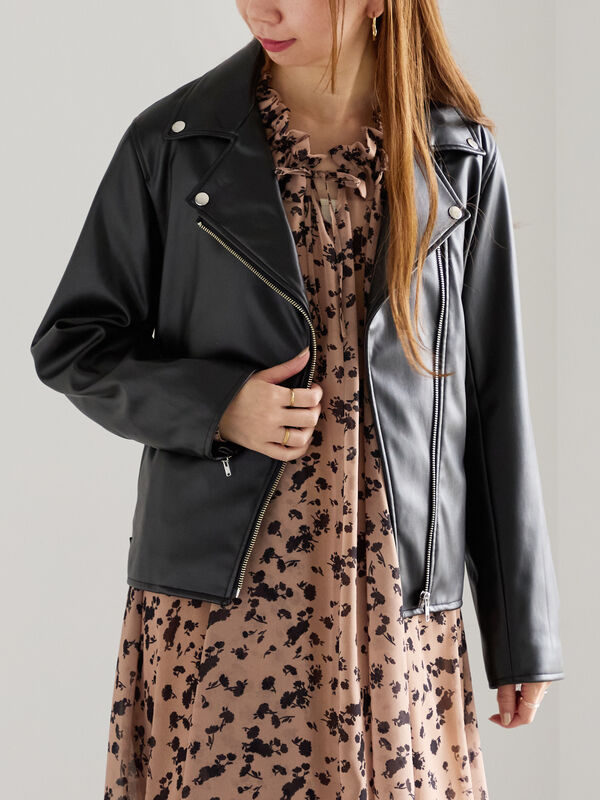 レザーダブルライダースジャケット(ブラック)|Te chichi(テチチ)通販