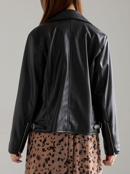 レザーダブルライダースジャケット(ブラック)|Te chichi(テチチ)通販