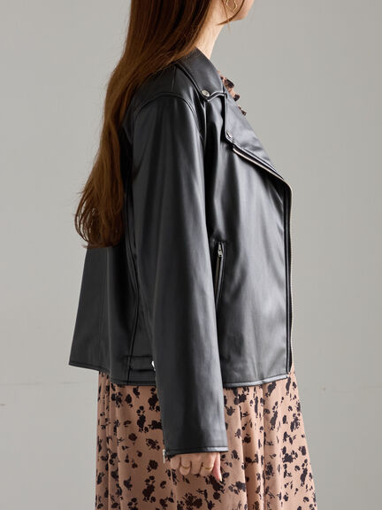 レザーダブルライダースジャケット(ブラック)|Te chichi(テチチ)通販