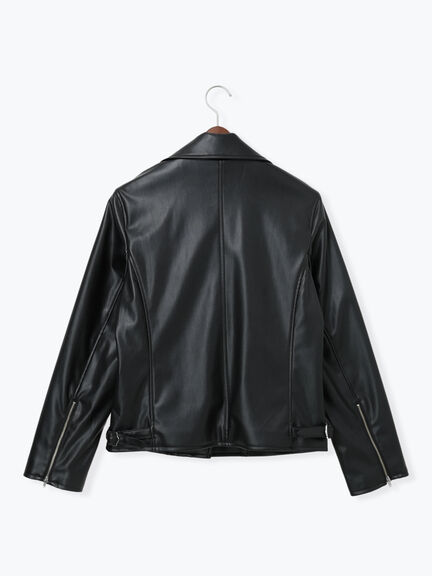 レザーダブルライダースジャケット(ブラック)|Te chichi(テチチ)通販