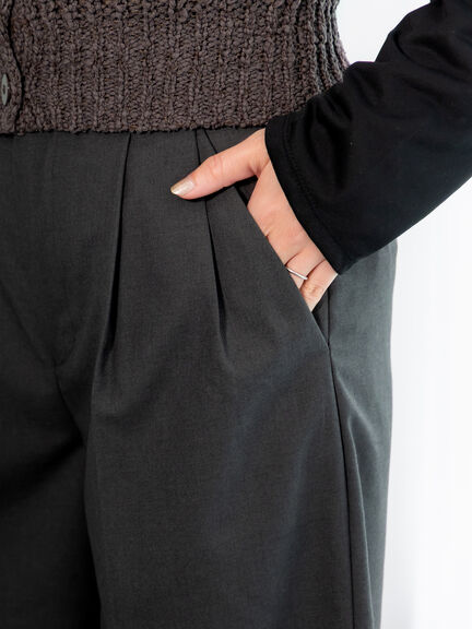 パターンアソートワイドクロップトパンツ(チャコールグレー/ブラウン/ネイビー)|Te chichi(テチチ)通販