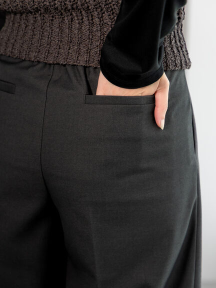 パターンアソートワイドクロップトパンツ(チャコールグレー/ブラウン/ネイビー)|Te chichi(テチチ)通販