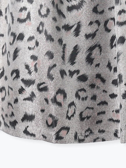 レオパードジャガードフレアスカート《2025Autumn catalog vol.2 item》(グレー/ブラウン)|Te chichi(テチチ)通販