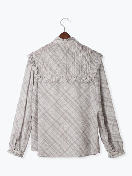 パターンアソートシフォンフリルブラウス(グレー/ブラック/ベージュ/ネイビー)|Te chichi(テチチ)通販