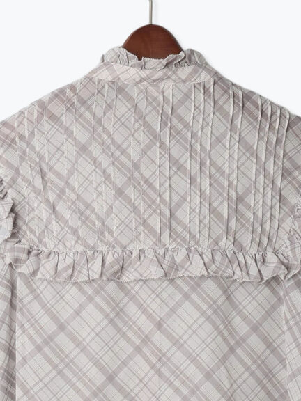 パターンアソートシフォンフリルブラウス(グレー/ブラック/ベージュ/ネイビー)|Te chichi(テチチ)通販