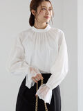 レースカフスボリュームスリーブブラウス(オフホワイト)|Te chichi(テチチ)通販