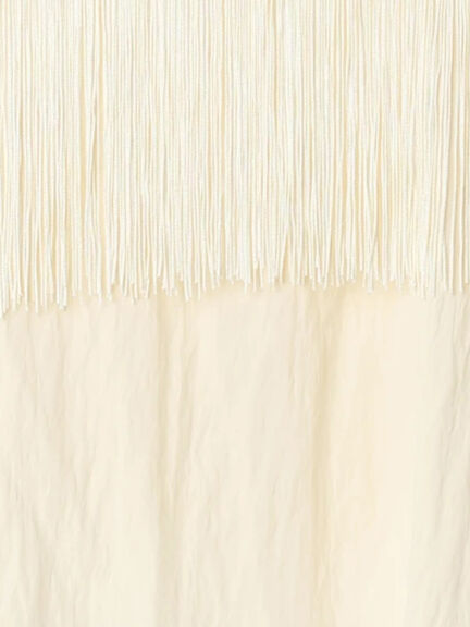 フリンジショートシャツ《2025Autumn catalog vol.2 item》(オフホワイト/グレー)|Te chichi(テチチ)通販