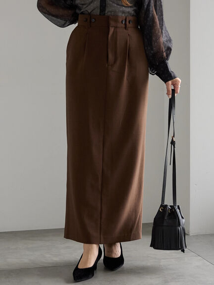 サスペンダータイトスカート(グレー/ブラウン)|Te chichi(テチチ)通販