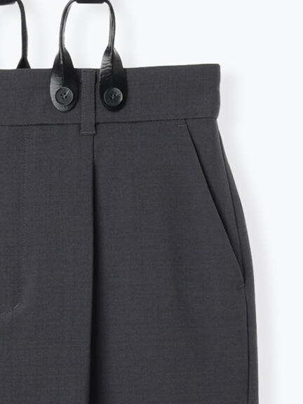 サスペンダータイトスカート(グレー/ブラウン)|Te chichi(テチチ)通販