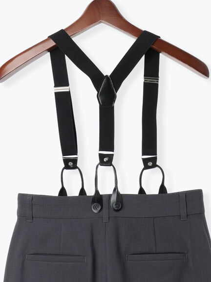 サスペンダータイトスカート(グレー/ブラウン)|Te chichi(テチチ)通販