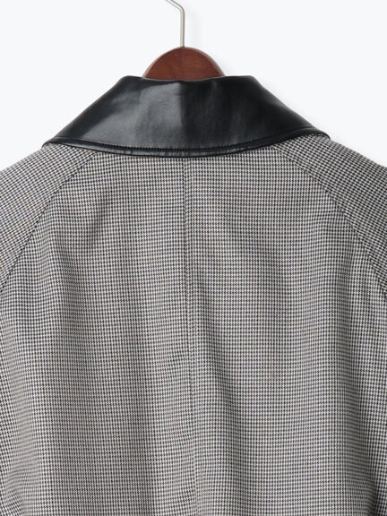 ファブリックアソート衿付きブルゾン(グレー/ブラウン)|Te chichi(テチチ)通販