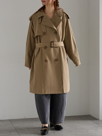 オーバーサイズトレンチコート《2025Autumn catalog vol.2 item》(ベージュ/ブルー)|Te chichi(テチチ)通販