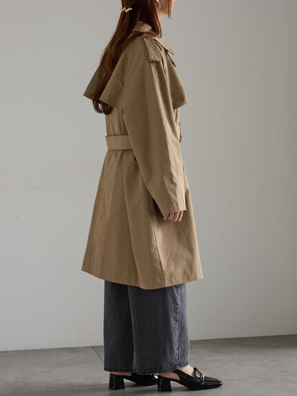 オーバーサイズトレンチコート《2025Autumn catalog vol.2 item》(ベージュ/ブルー)|Te chichi(テチチ)通販