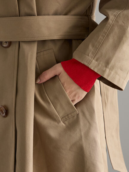 オーバーサイズトレンチコート《2025Autumn catalog vol.2 item》(ベージュ/ブルー)|Te chichi(テチチ)通販