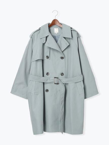 オーバーサイズトレンチコート《2025Autumn catalog vol.2 item》(ベージュ/ブルー)|Te chichi(テチチ)通販