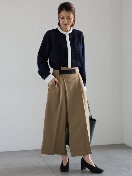 アシメクロップドパンツ(オフホワイト/グレー/ブラウン)|Te chichi(テチチ)通販