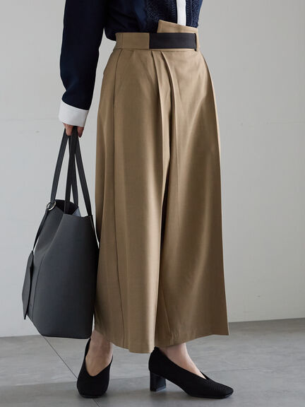 アシメクロップドパンツ(オフホワイト/グレー/ブラウン)|Te chichi(テチチ)通販