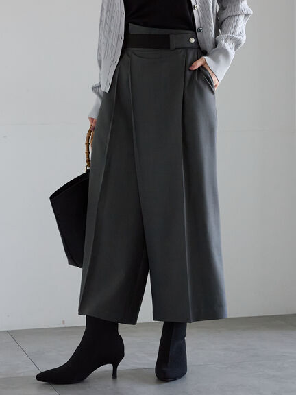 アシメクロップドパンツ(オフホワイト/グレー/ブラウン)|Te chichi(テチチ)通販