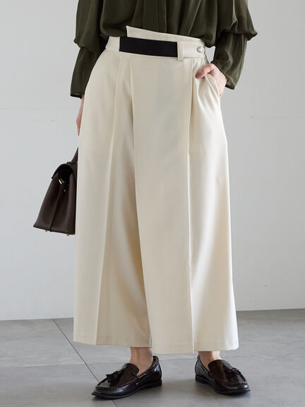 アシメクロップドパンツ(オフホワイト/グレー/ブラウン)|Te chichi(テチチ)通販