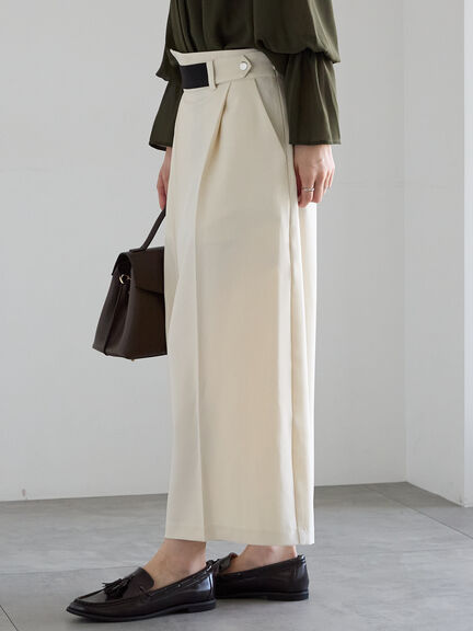 アシメクロップドパンツ(オフホワイト/グレー/ブラウン)|Te chichi(テチチ)通販