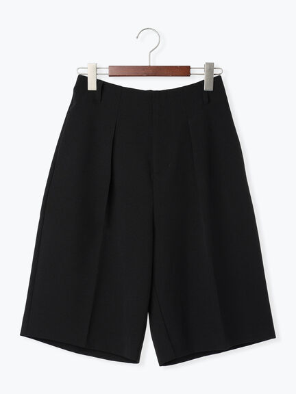 フロントタックハーフパンツ《2025Autumn catalog vol.2 item》(グレー/ブラック)|Te chichi(テチチ)通販