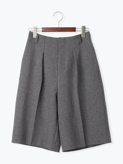 フロントタックハーフパンツ《2025Autumn catalog vol.2 item》(グレー/ブラック)|Te chichi(テチチ)通販