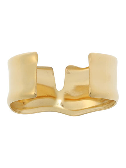 ステンレスワイドスリットバングル(シルバー/ゴールド)|Te chichi(テチチ)通販