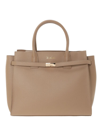 ポイントベルトハンドBAG(グレー/キャメル)|Te chichi(テチチ)通販