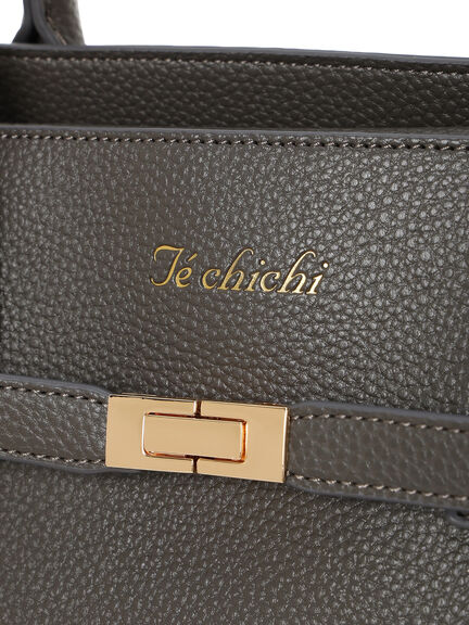 ポイントベルトハンドBAG(グレー/キャメル)|Te chichi(テチチ)通販