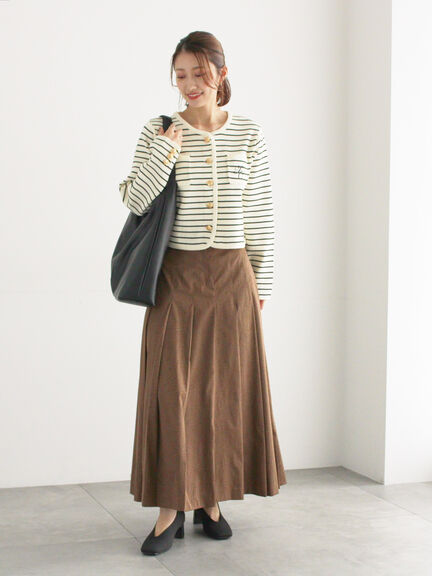 チェックアソートロングプリーツスカート(ブラック/レッド/ブラウン/ネイビー)|Te chichi(テチチ)通販