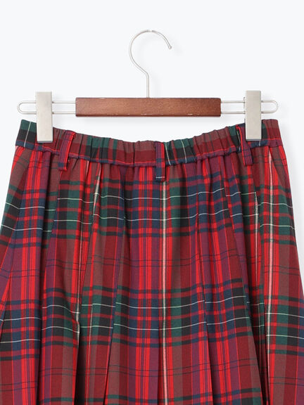チェックアソートロングプリーツスカート(ブラック/レッド/ブラウン/ネイビー)|Te chichi(テチチ)通販