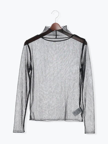 ラメプリーツシアータートルインナー(シルバー/ブラック/ピンク)|Te chichi(テチチ)通販