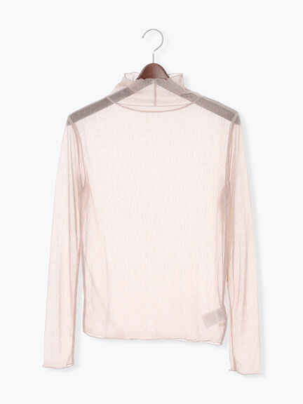 ラメプリーツシアータートルインナー(シルバー/ブラック/ピンク)|Te chichi(テチチ)通販