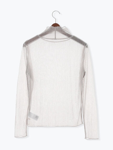 ラメプリーツシアータートルインナー(シルバー/ブラック/ピンク)|Te chichi(テチチ)通販