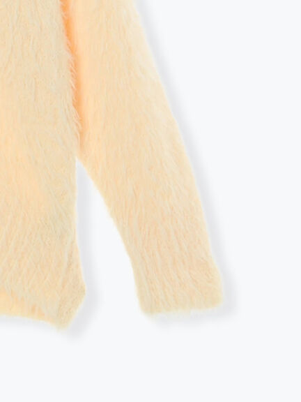 シャギーVネックカーディガン(チャコールグレー/イエロー/Sグレー)|Te chichi(テチチ)通販