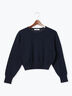 コンパクトクルーネックニット【AOYAMA FASHION ASSOCIATION × Té chichi】（グレー/ネイビー）｜Te chichi（テチチ）通販