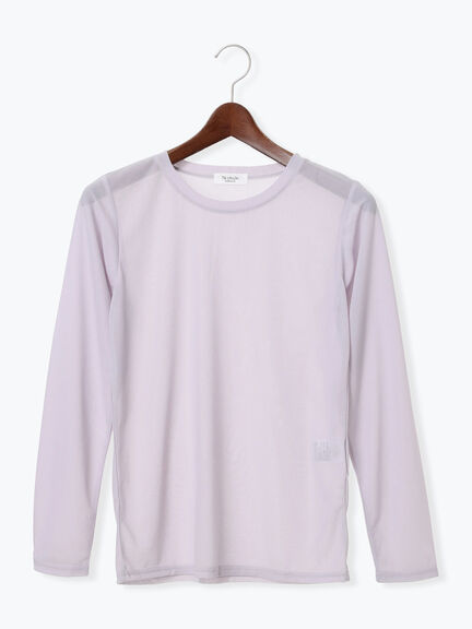 長袖シアートップス《2025autumn catalog item》(オフホワイト/グレー/ブラック)|Te chichi TERRASSE(テチチ テラス)通販