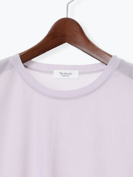 長袖シアートップス《2025autumn catalog item》(オフホワイト/グレー/ブラック)|Te chichi TERRASSE(テチチ テラス)通販