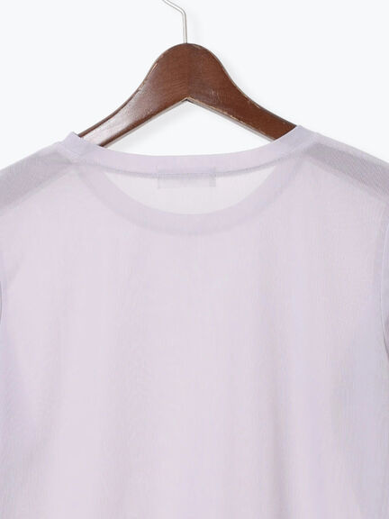 長袖シアートップス《2025autumn catalog item》(オフホワイト/グレー/ブラック)|Te chichi TERRASSE(テチチ テラス)通販