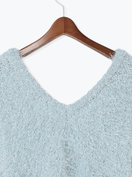 ラメシャギーニットベスト(グレー/ブラック/ベージュ/ブルー)|Te chichi TERRASSE(テチチ テラス)通販