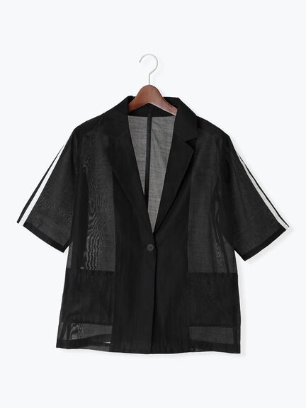 ライン入りシアージャケット(グレー/ブラック/カーキ)|Te chichi TERRASSE(テチチ テラス)通販