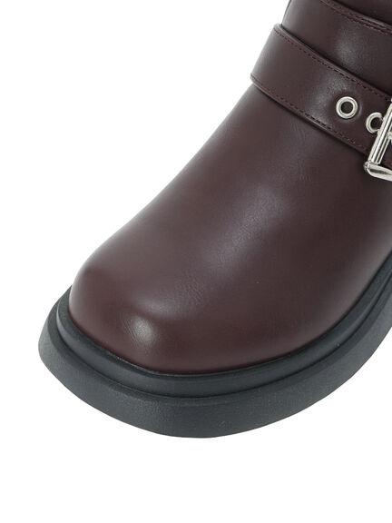 バイカーブーツ《2025autumn catalog item》(ブラック/ブラウン)|Te chichi TERRASSE(テチチ テラス)通販