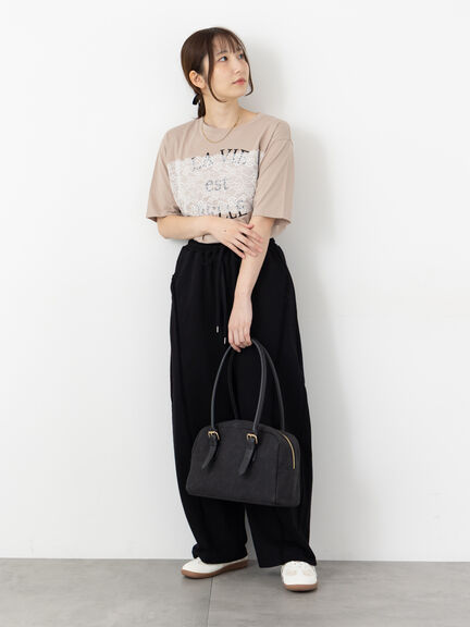 レースロゴプリントTシャツ(オフホワイト/モカ/ブルー)|Te chichi TERRASSE(テチチ テラス)通販