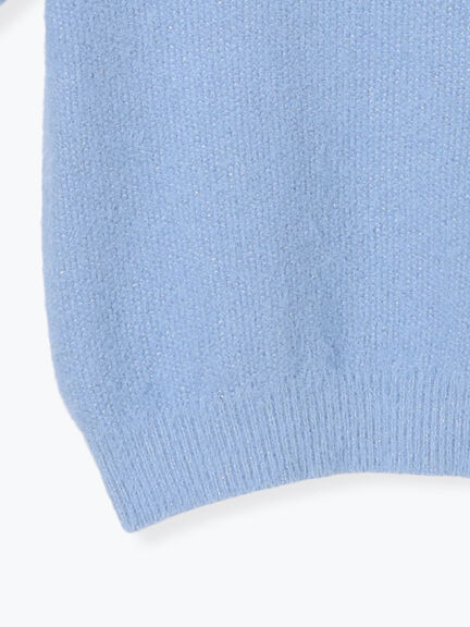 ラメシャギーハーフスリーブニット(グレー/チャコールグレー/レッド/ブルー)|Te chichi TERRASSE(テチチ テラス)通販